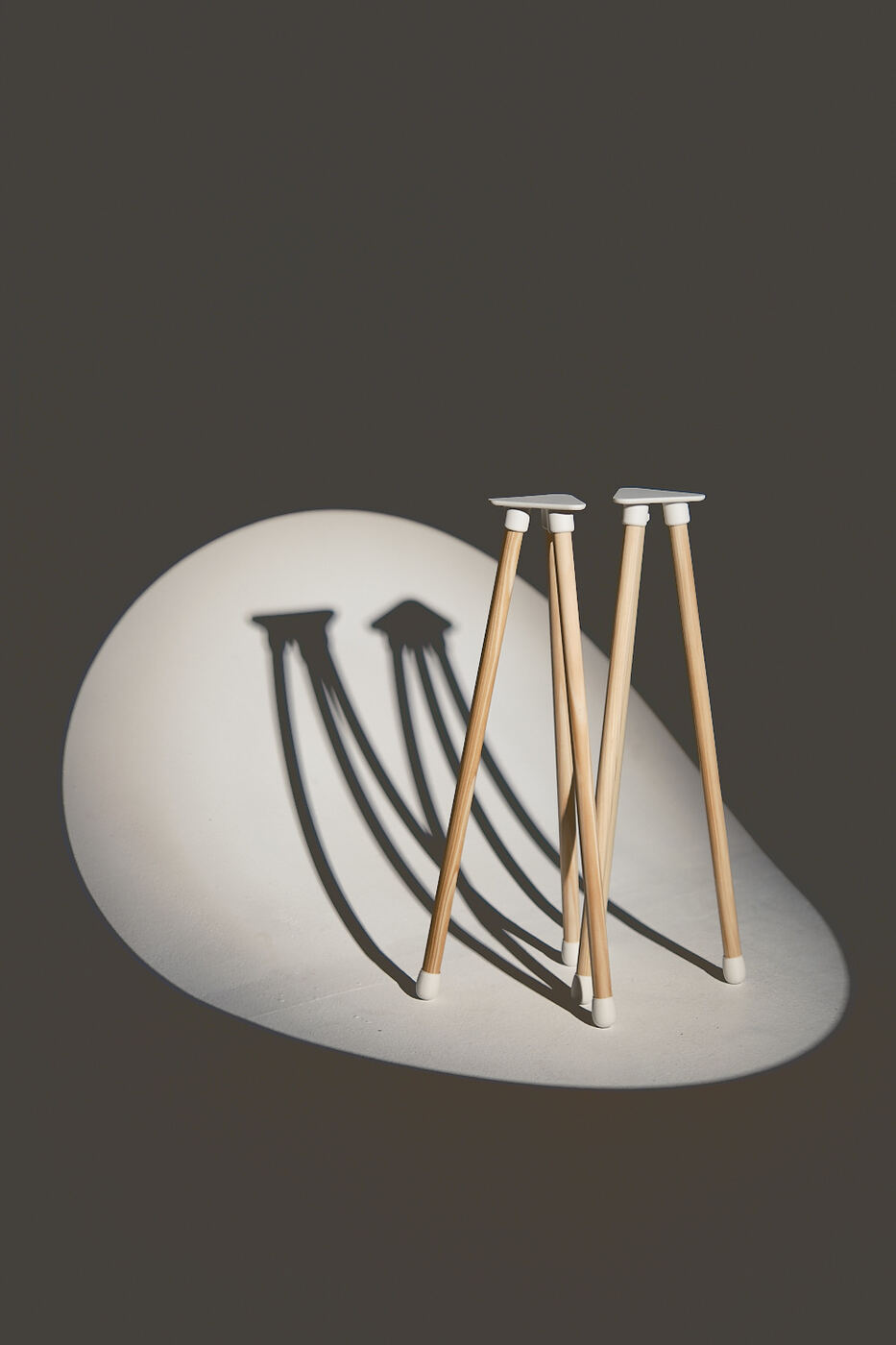 deltapod Verbinder – weißer PLA 3D-Druck-Verbinder, Detailaufnahme